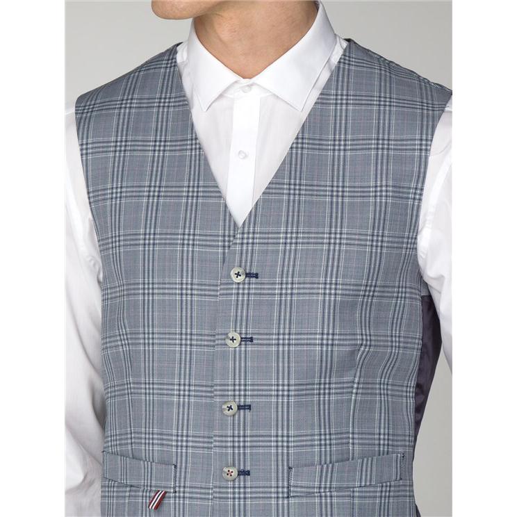Dover Blue Check Suit - Gibson London
