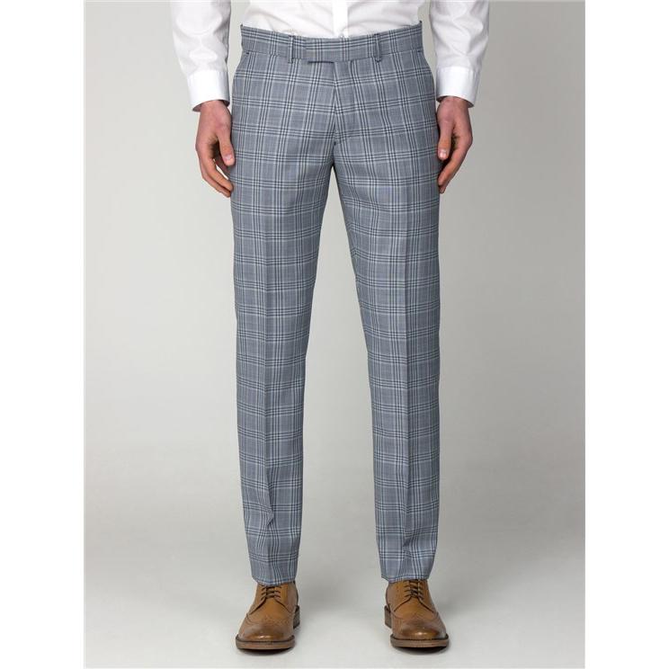 Dover Blue Check Suit - Gibson London