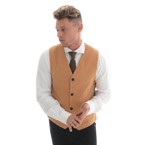 Driffield Moleskin Waistcoat Camel - John Victor