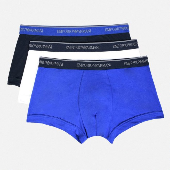 Emporio Armani 3 Pack Boxer Shorts - Armani Jeans