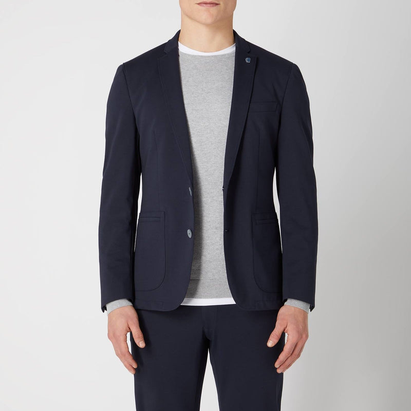 Favian Lightweight Navy Slim Fit Jacket - Remus Uomo