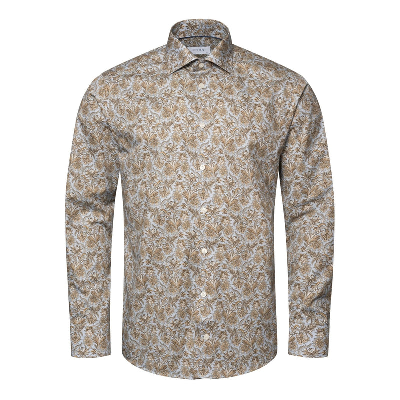 Fawn Paisley Shirt - Eton Shirts