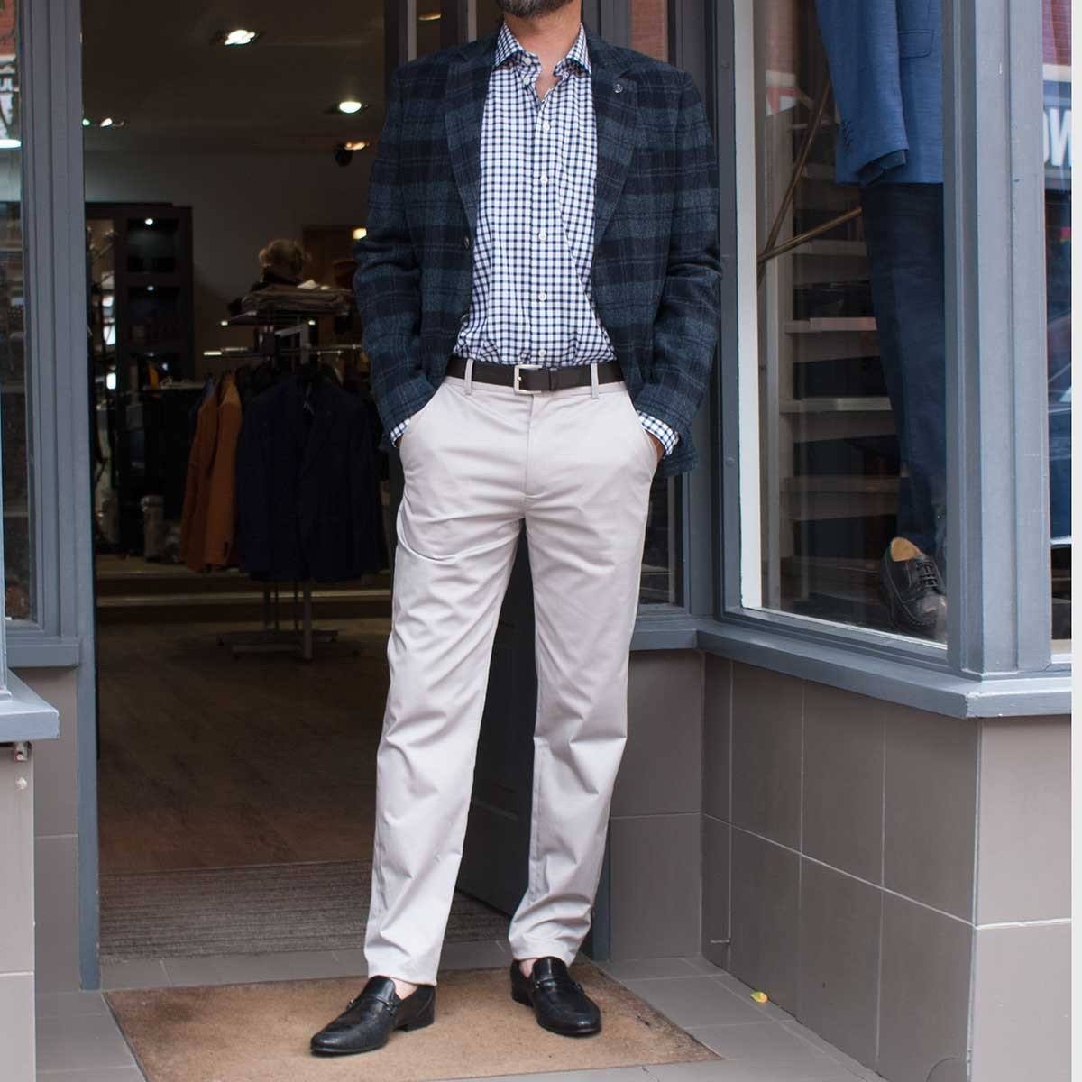 Fine Cotton Stretch Chino - John Victor