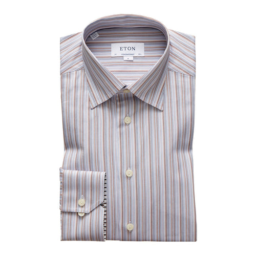 Fine Stripe Twill Shirt - Eton Shirts