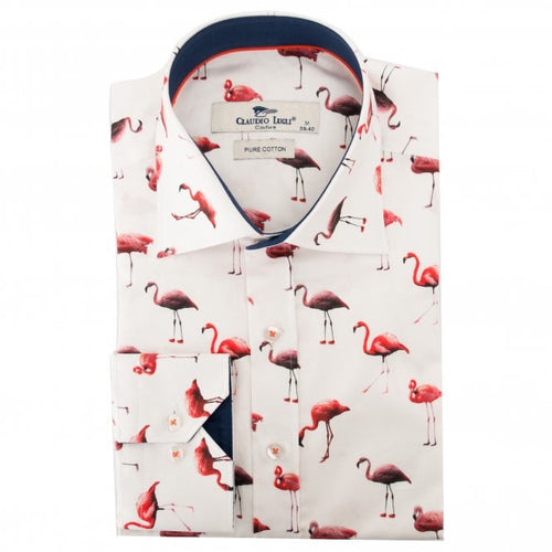 Flamingo Print Shirt - Claudio Lugli