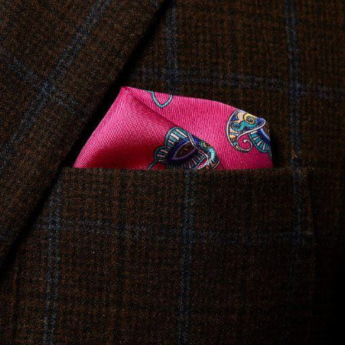 Floral Silk Pocket Square - Eton Shirts