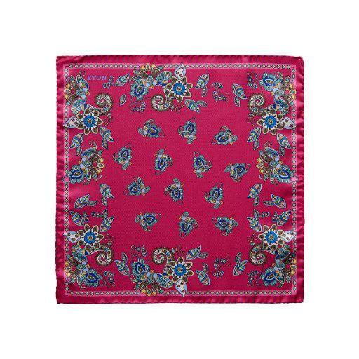 Floral Silk Pocket Square - Eton Shirts