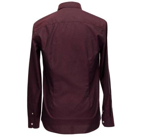 Florentino Shirt, Burgundy Cotton - Florentino