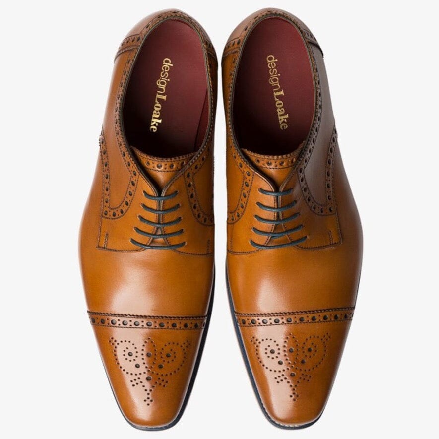 Foley Tan Semi Brogue - Loake