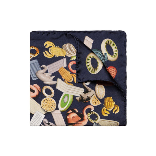 Fruit de Mer Silk Pocket Square - Eton Shirts