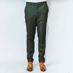 Green Check Suit Trouser - Leonard Silver