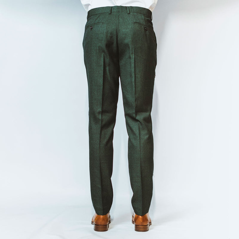 Green Check Suit Trouser - Leonard Silver