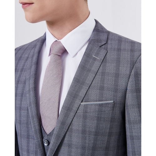 Grey Check Suit - Remus Uomo