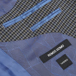 Grey Gingham Check Suit - Remus Uomo