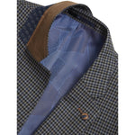 Grey Gingham Check Suit - Remus Uomo