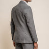 Grey Herringbone Suit - Leonard Silver