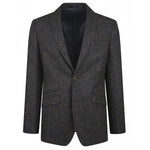 Grey Multi Fleck Suit Tweed Jacket - Torre