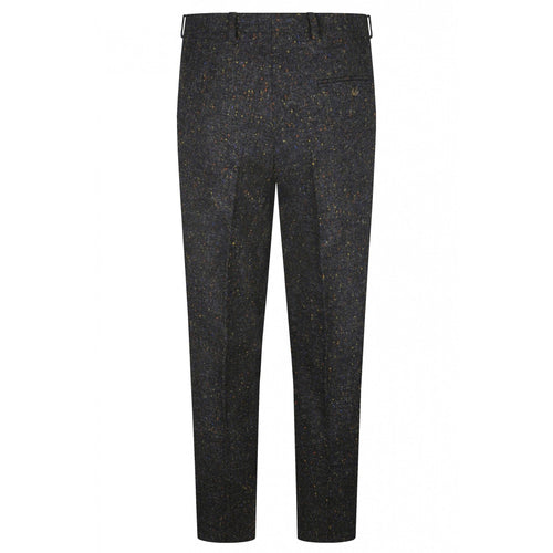 Grey Multi Fleck Tweed Trousers - Torre