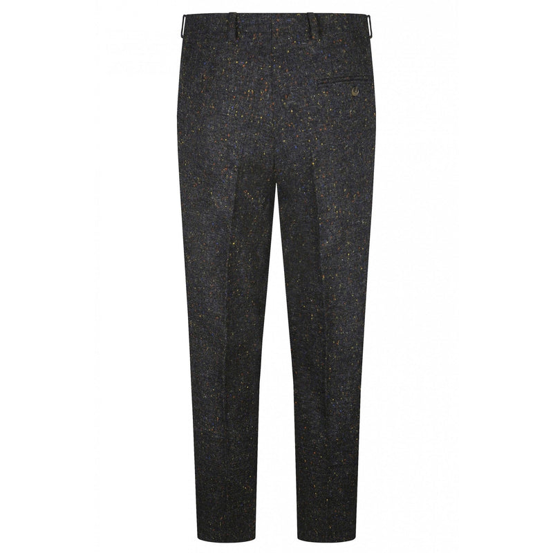 Grey Multi Fleck Tweed Trousers - Torre