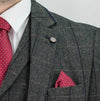 Grey Tweed 3 Piece Suit - Leonard Silver