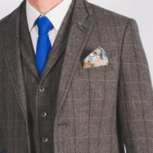 Grey Tweed 3 Piece Suit - Leonard Silver