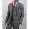 Grey Windowpane Check Waistcoat - Sale