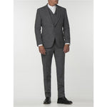 Grey Wool/Silk Tweed Trouser - Gibson London