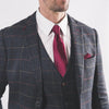 Harold Blue Tweed Suit - Leonard Silver