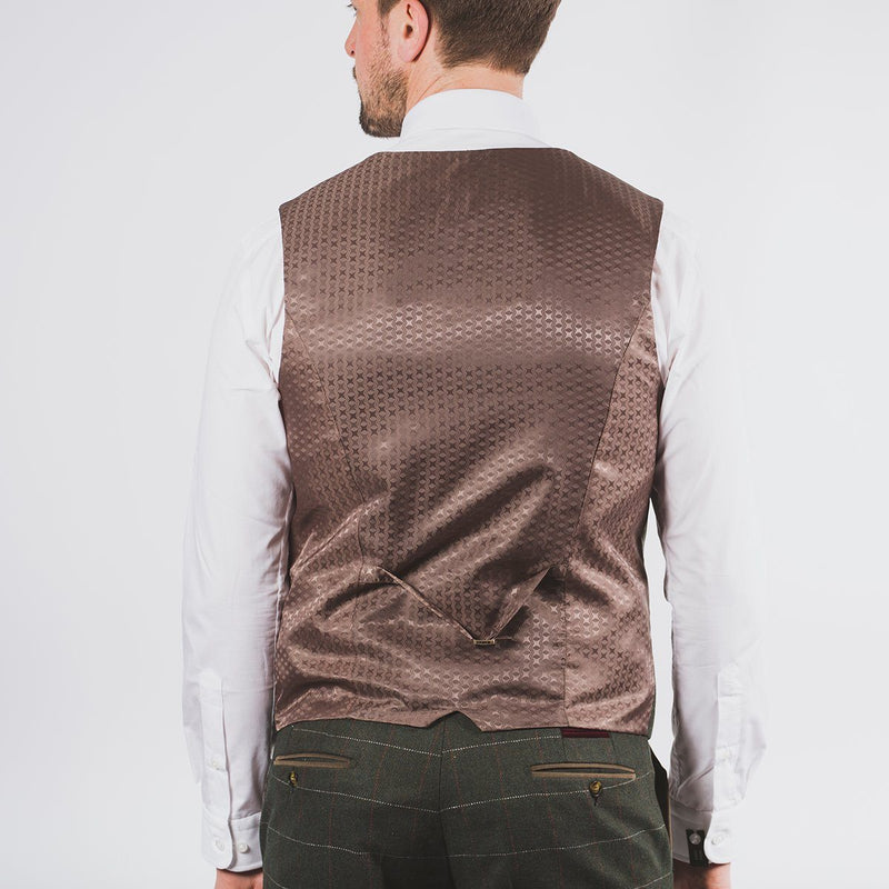 Harold Green Tweed waistcoat - Leonard Silver