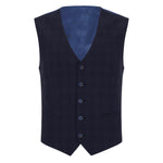 Hashed Check Wool Waistcoat - Remus Uomo