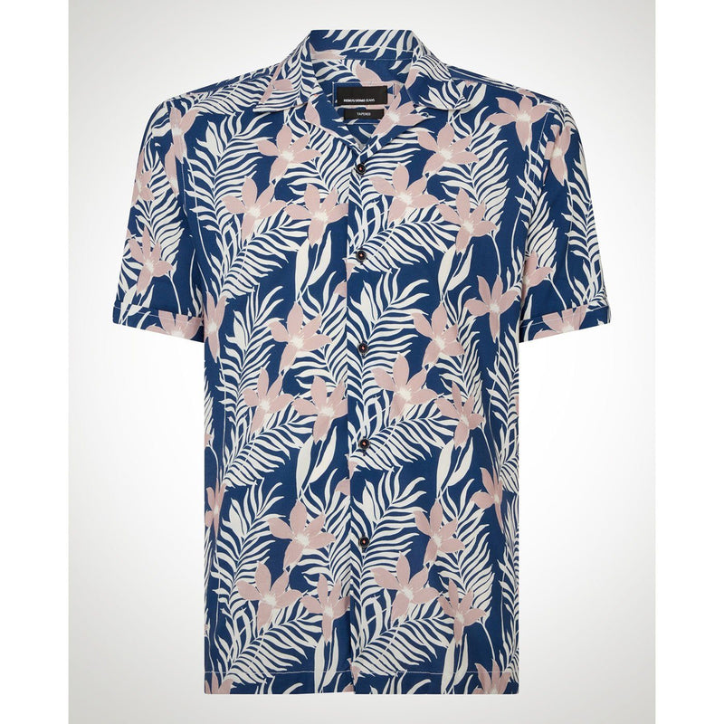 Hawaiian Shirt Navy - Remus Uomo