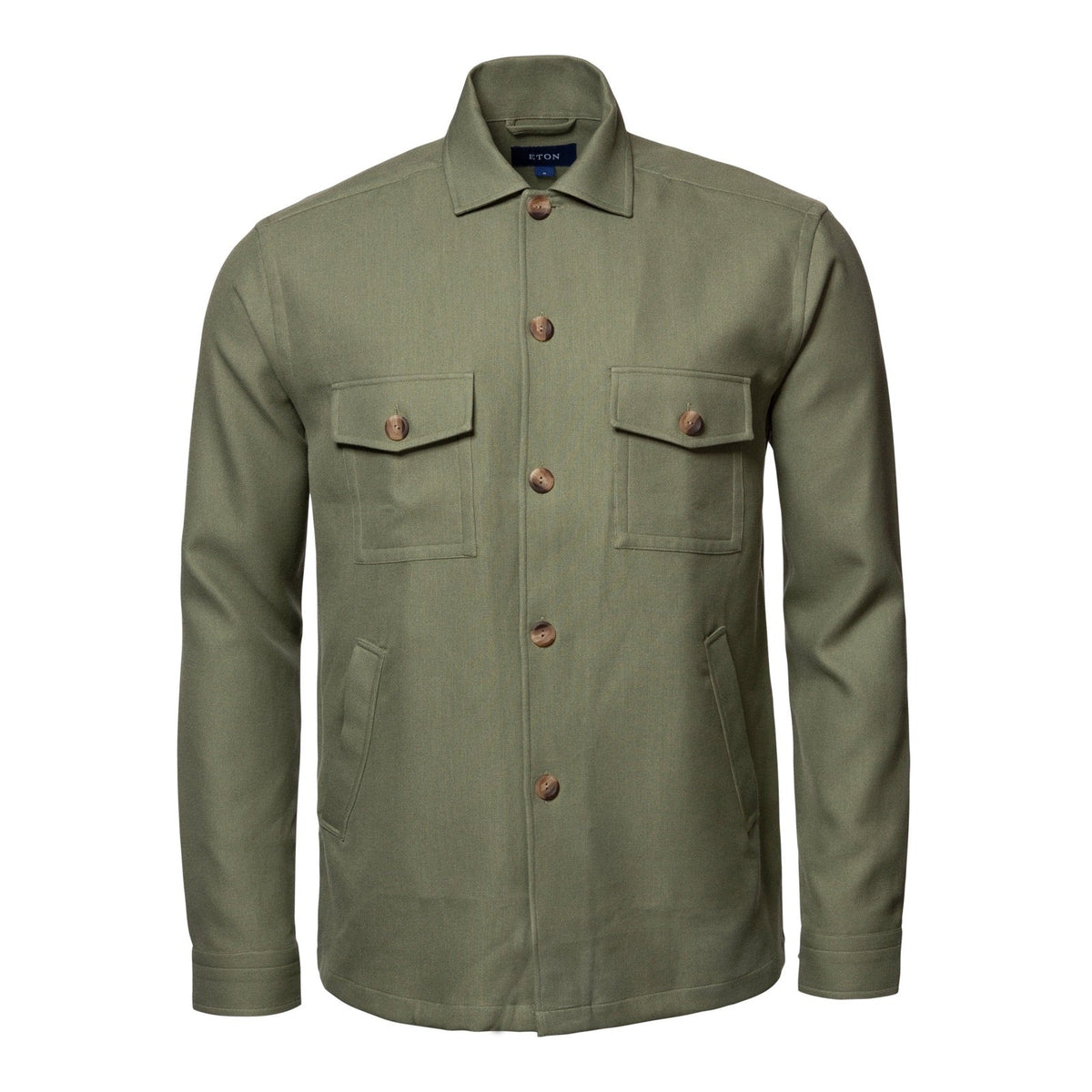 Heavyweight Khaki Overshirt - Eton Shirts