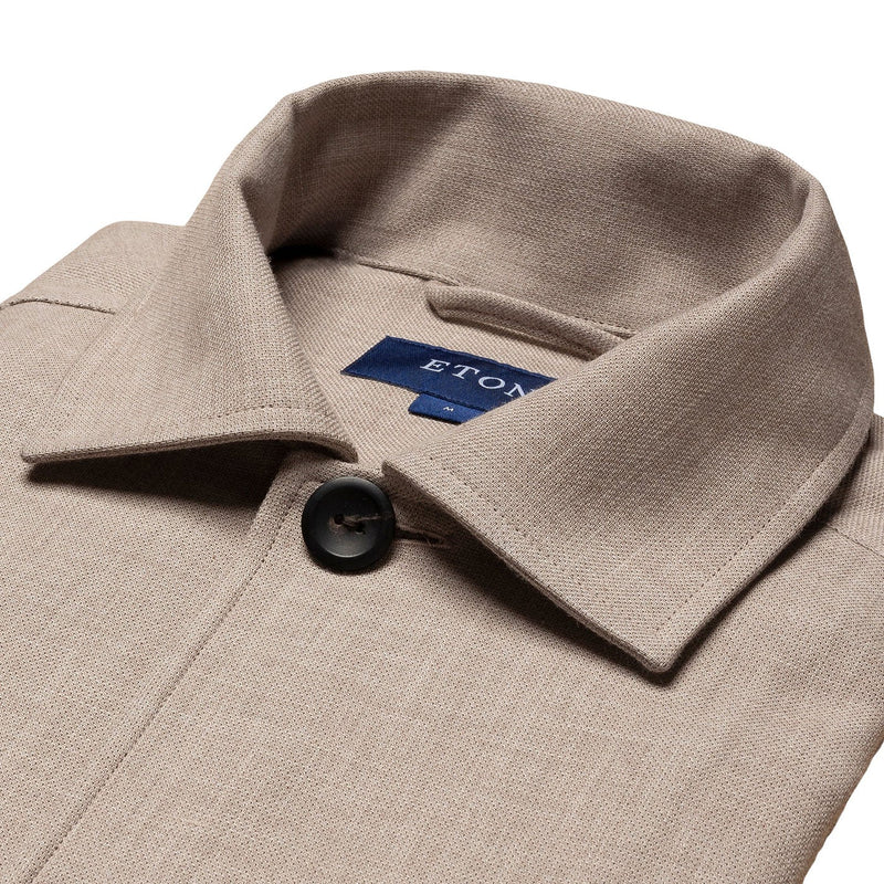 Heavyweight Sand Overshirt - Eton Shirts