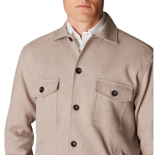 Heavyweight Sand Overshirt - Eton Shirts