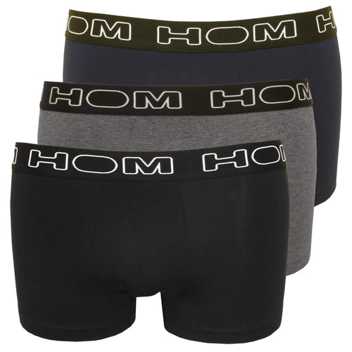 Hom 3 Pack Boxer Shorts Blk/Nvy/Char - Hom