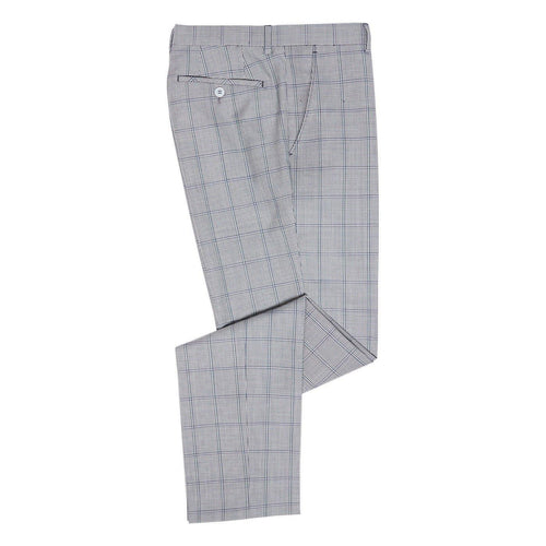 Houndstooth Windowpane Check Wool Trousers - Remus Uomo