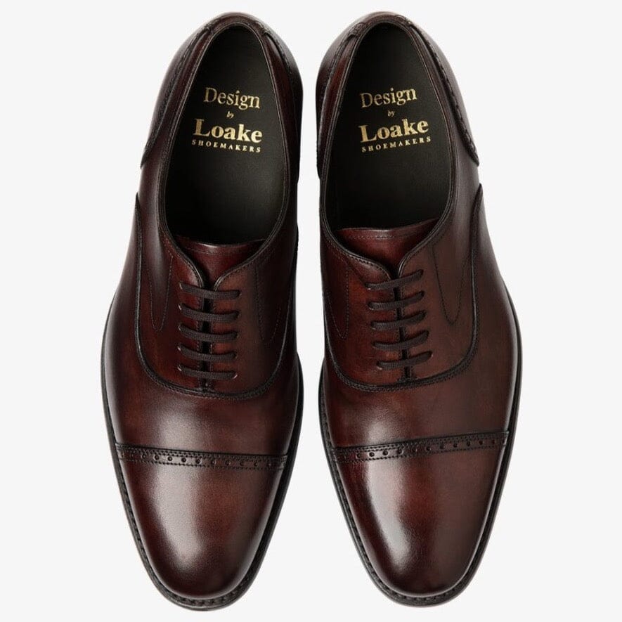 Hughes Burgundy Semi Brogue - Loake