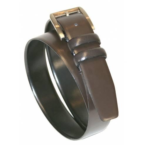 IBEX Mens Classic Leather Belt, Brown - Ibex