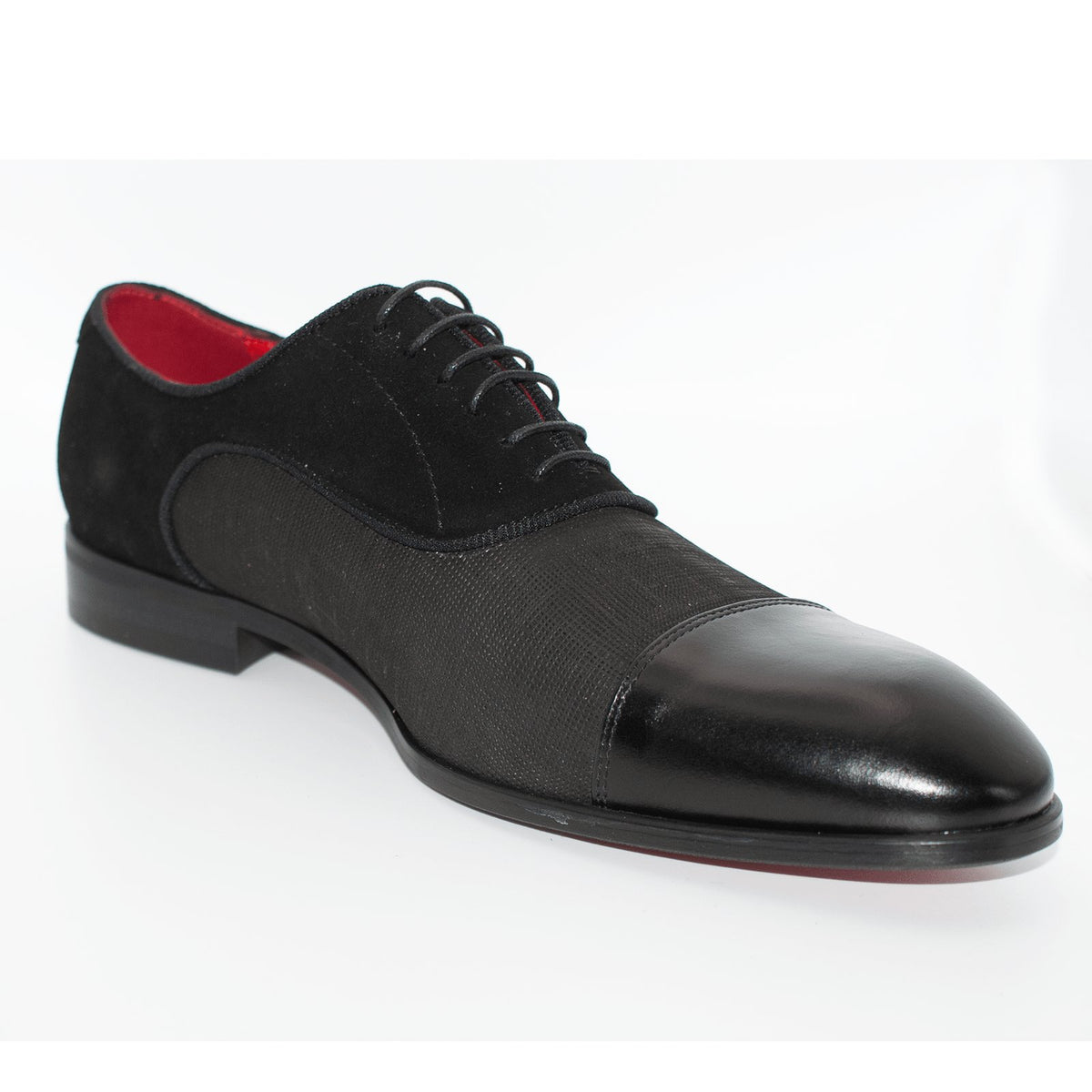 Italian Black Toe Cap Derby - Lacuzzo