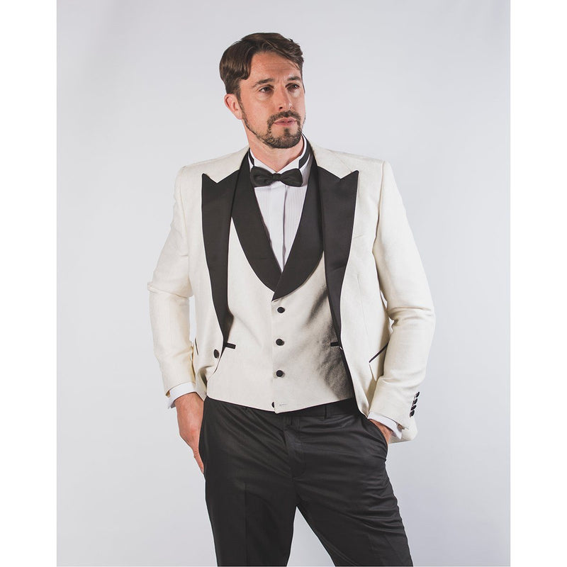 James White Tuxedo Suit - John Victor
