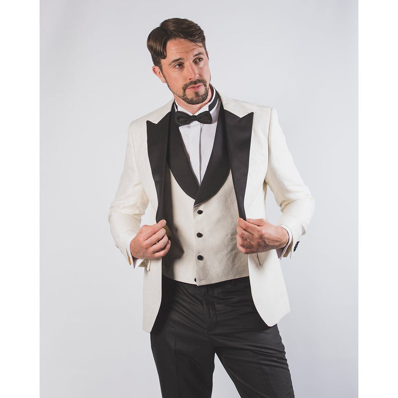 James White Tuxedo Suit - John Victor