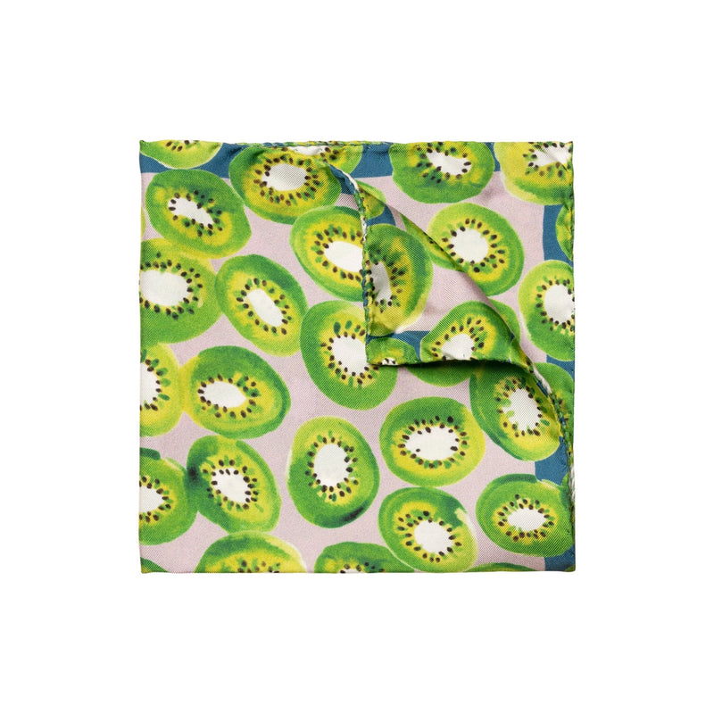 Kiwi Silk Pocket Square - Eton Shirts