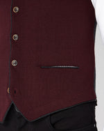 Knitted Waistcoat Burgundy or Navy - Remus Uomo