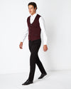 Knitted Waistcoat Burgundy or Navy - Remus Uomo