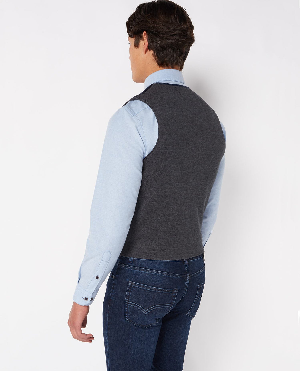 Knitted Waistcoat Burgundy or Navy - Remus Uomo