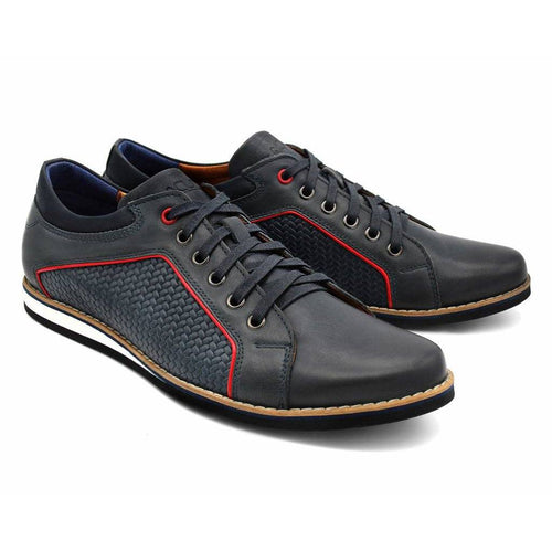 Lacuzzo Navy leather Sneaker - Lacuzzo