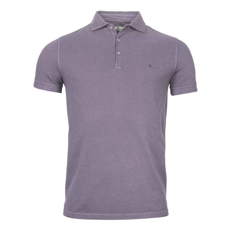 Lavender Pique Polo Shirt - Thomas Maine