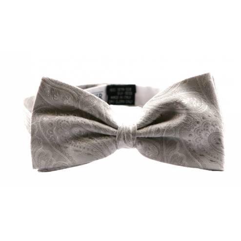 Leonard Silver Mens Pre-Tied Silk Bow Tie, Ivory - Leonard Silver