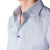 Light Blue Geo Print Shirt - Eton Shirts