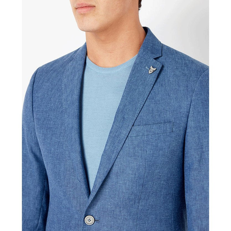 Light Blue Linen Jacket - Remus Uomo